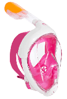 Инновационная маска для снорклинга подводного плавания Easybreath розовая