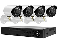 Комплект видеонаблюдения 7004H DVR KIT 1080p | Наружное видеонаблюдение для дома и дачи