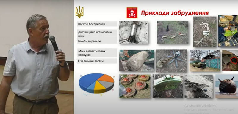 Виступ головного спеціалісту секретаріату національного органу з питань протимінної діяльності Сергія Зубаревського на конференції «Гуманітарне розмінування в Україна. Проблеми та шляхи вирішення».