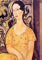 Amedeo Modigliani - Young woman in a yellow dress, 1918