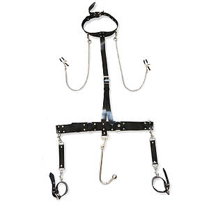 Бондажний набір з металевим анальним гаком No1 Art of Sex Bridget Bondage set with anal hook No1