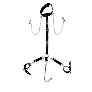 Бондажний набір з металевим анальним гаком No1 Art of Sex Beatrice Bondage set with anal hook No1