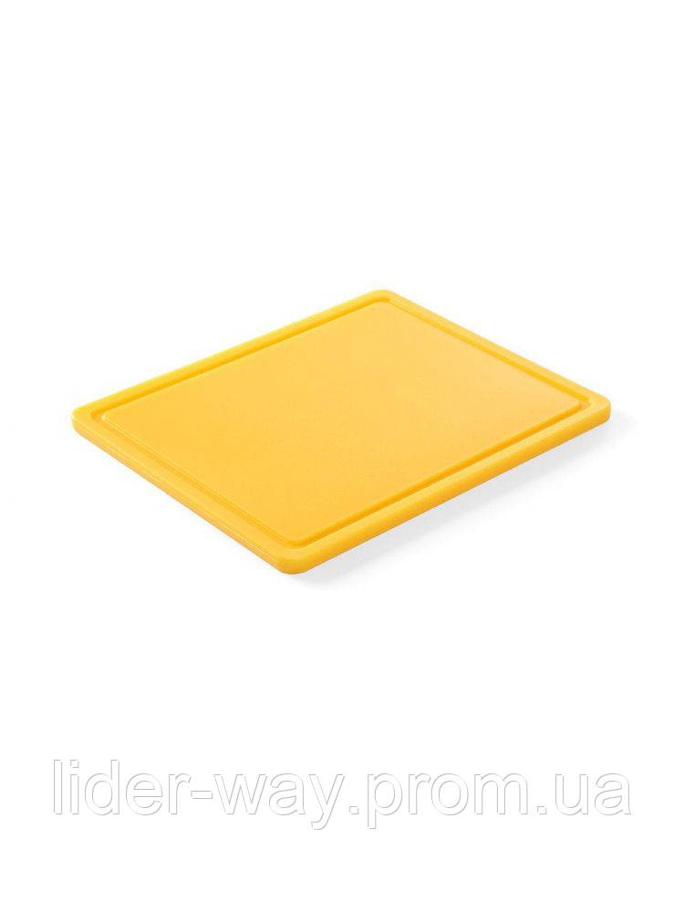 Дошка обробна HACCP жовта GN 1/2 265x325 мм Hendi 826157