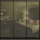 Шафа-купе з фасадом "КЛАСІК 4" 72/72/72з/бронза