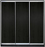 Шафа-купе з фасадом "КЛАСІК 4" 1/1/1 венге