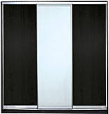 Шафа-купе "СТАНДАРТ 1" з фасадом 1/7/1венге+м/зеркало+венге