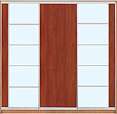 Шафа-купе з фасадом "КЛАСІК 4" 17/3/18 яблоня+м/зерк., фото 1