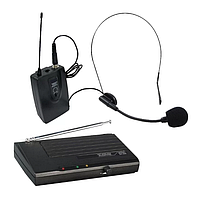 Микрофон DM SH 201 | Радиосистема с головным микрофоном | Микрофон беспроводной вокальный с базой