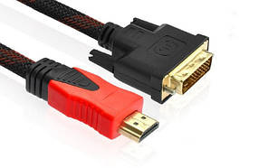 Кабель HDMI-DVI  1,5 m феррит(ver1.4)