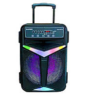 Колонка с микрофоном Kimiso QS-1520 BT (15"BASS/4500W) | Bluetooth акустика | Колонка-чемодан