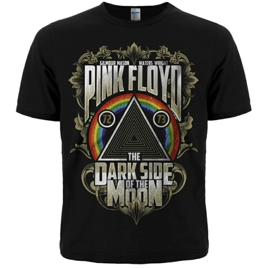 Футболка Pink Floyd "Dark Side of the Moon" (tour '72-'73) | Футболка рок | Футболка стильна | Футболка чорна