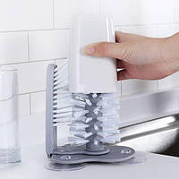 Щетка для мытья пластиковых стаканов | Механический ершик для стаканов | Скруббер щетка