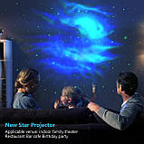 Проектор галактик CAIYUE Star Projector, Вишуканий проектор нічного світла туманності, Світло галактики океанських хвиль з пультом, фото 6