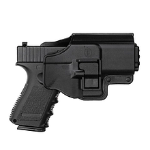 Пістолет з кобурою металевий стріляє кульками 6мм ігровий кульки в комплекті колір чорний