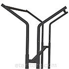 Стійка NOVE KOOKIE, H1720/1420 L1555 W695 (2 ноги), чорна. Рейл у будинок чи магазин. Вішало для одягу, фото 2