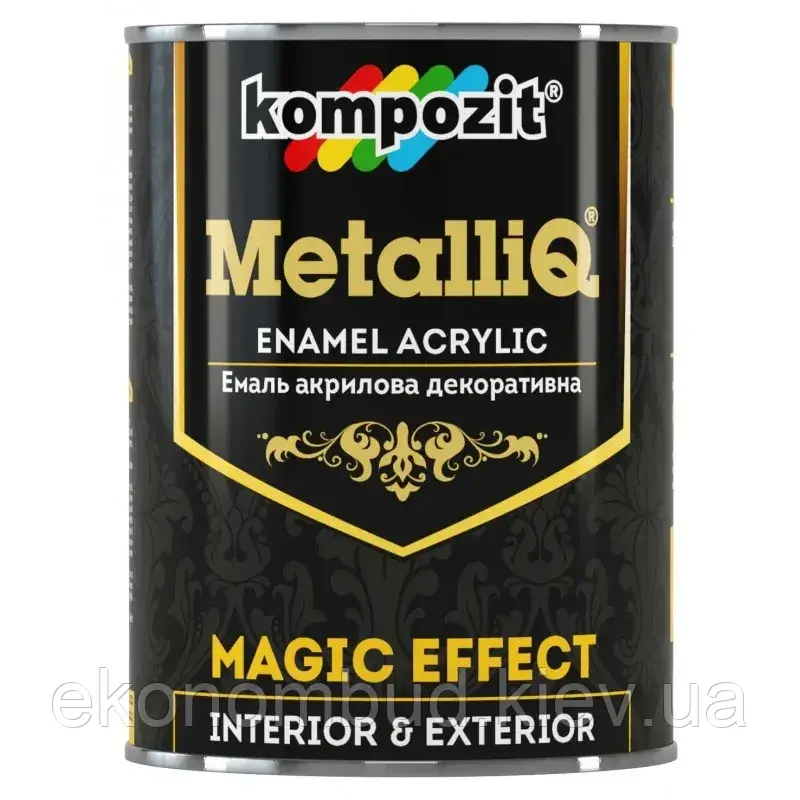 Емаль акрилова METALLIQ® (Колір: Перлина, Фасування: 0,9 кг, Блиск: Не визначається)
