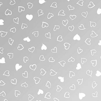 Папір для скрапбукінга Heyda А4 115г/м2 204878961 Велум напівпрозорий Дрібні серця срібний