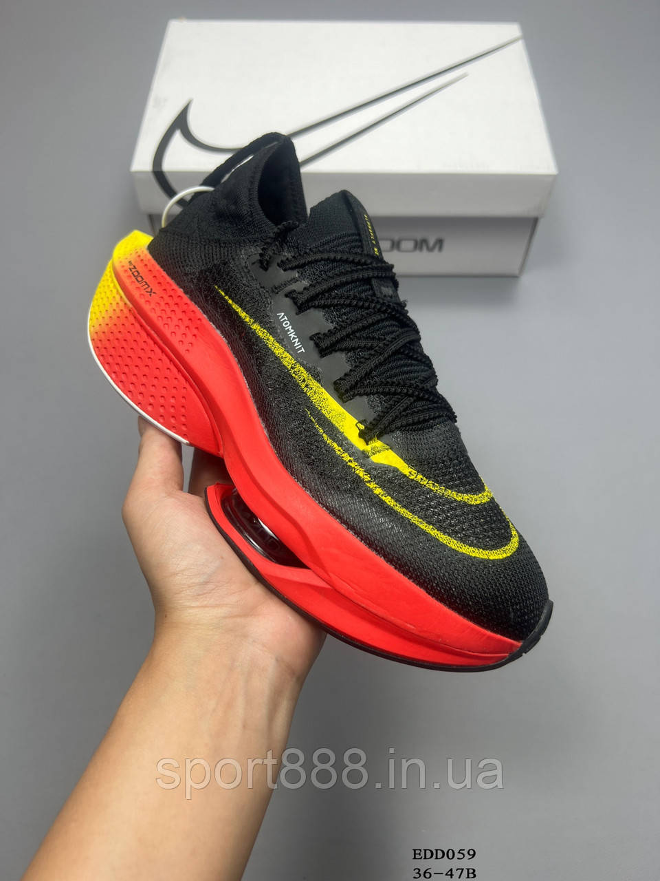 Eur36-45 Nike Air Zoom Alphafly NEXT% White чоловічі жіночі бігові кросівки, фото 1