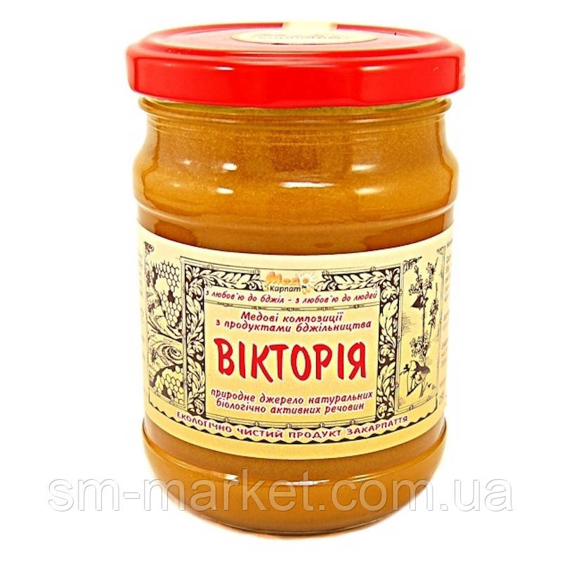 Медова композиція із продуктами бджільництва Вікторія "Мед Карпат"