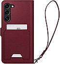 Книжка-Чехол Spigen для Samsung Galaxy S23 - Wallet S Plus, Burgundy (ACS05724), фото 4