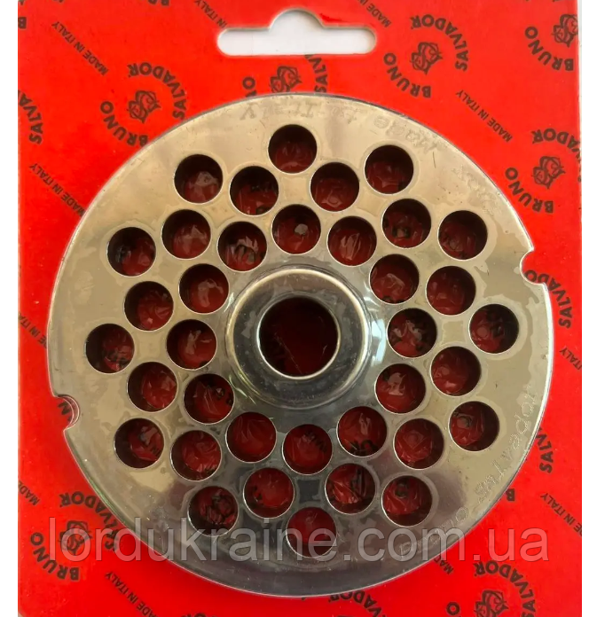 Решітка для ковбаси 12 мм з центром для професійної м'ясорубки модель 32 система Enterprise, фото 1