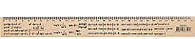 Линейка деревянная, 30 см, "Тригонометрия" (8-11 кл)