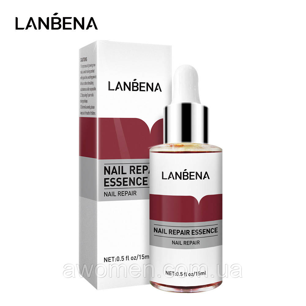 Засіб для лікування та профілактики захворювання нігтів, Lanbena Nail Repair Essence, 15 ml
