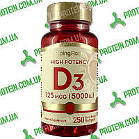 Імунітет Вітамін Д3 Piping Rock Vitamin D3 5000 IU 125 мкг 250 капс