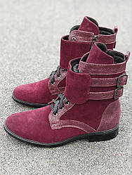 STTOPA Демі Розмір 42-28 см. Ботинки з натуральної шкіри шкіряні. 222-4143-2 Бордові