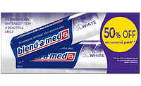 Зубна паста Blend-a-med 3D White 2 шт. х 100 мл