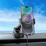 Тримач для телефону в авто BOROFONE BH203 з бездротовою зарядкою 5W-15W, фото 5