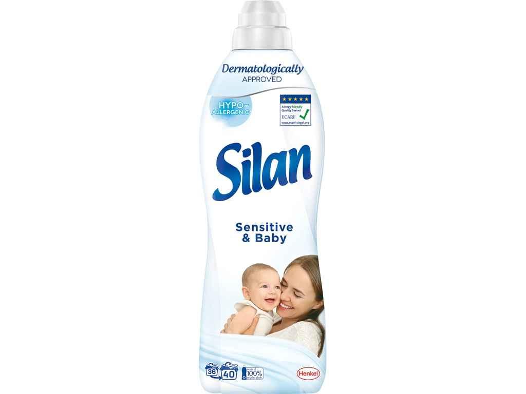 Кондицiонер 880мл для білизни Дитячий Sensitive Baby Для всих типів тканин ТМ Silan BP