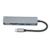 ASHATA USB C Hub, USB-концентратор 5 в 1 з портом USB 3.0, 2 надтонкий високошвидкісний USB-адаптер, фото 5