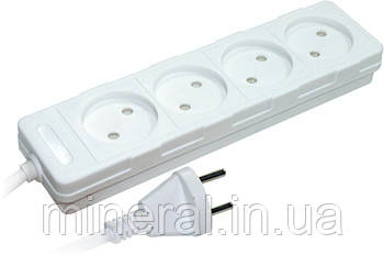 Подовжувач 4 гнізда, 3м, без з/к, baby protect, 2300Вт, 10А, E.NEXT, (s042062)