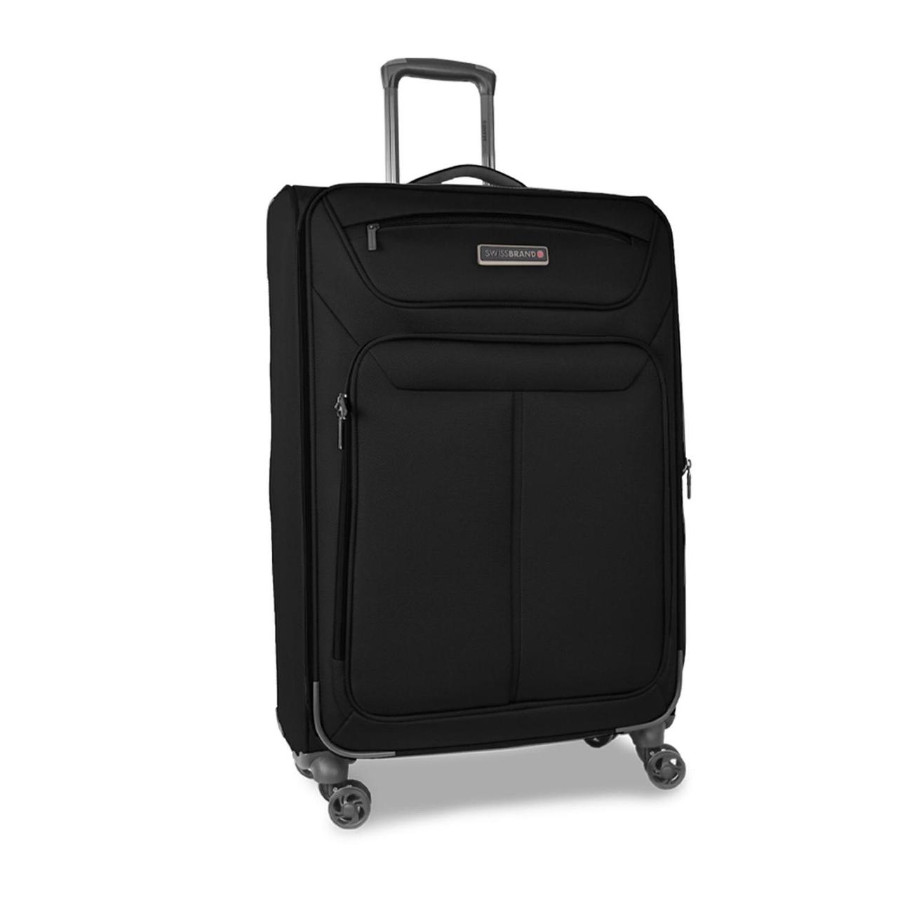 Валіза з розширювальним клапаном Swissbrand Austria (S), 34-37.5 л (Black)