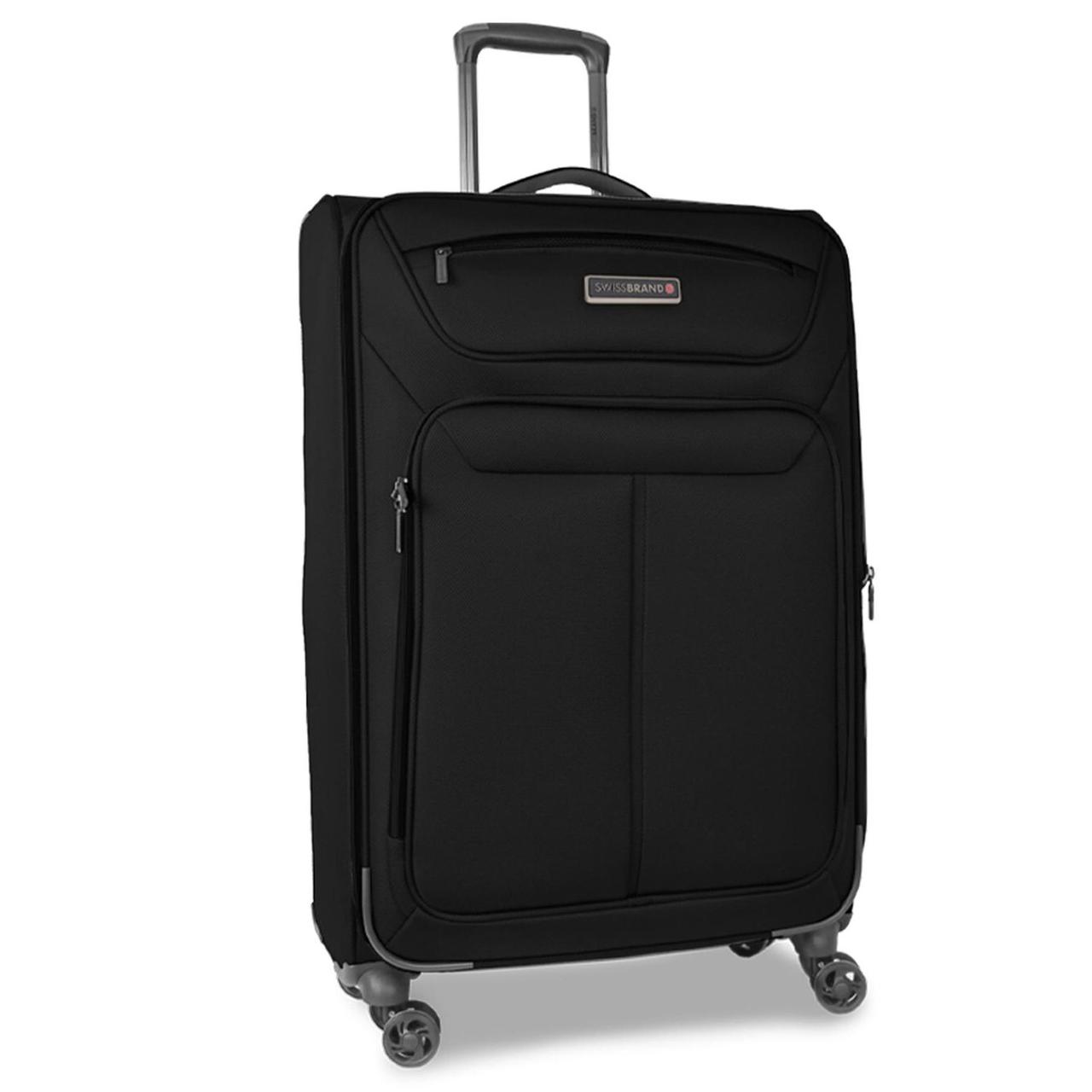 Валіза з розширювальним клапаном Swissbrand Austria (L), 103-113 л (Black)
