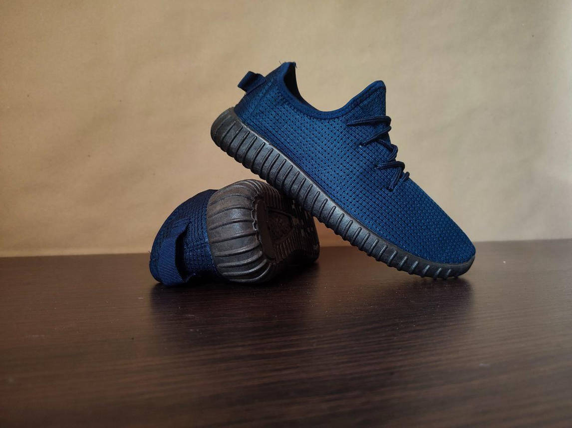 ЗНИЖКА! 40р (25 см) Літні кросівки Yeezy Boost BLUE перфорація чоловічі із буст, фото 1