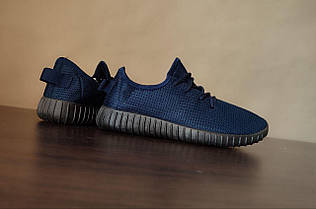 ЗНИЖКА! 40р (25 см) Літні кросівки Yeezy Boost BLUE перфорація чоловічі із буст, фото 3