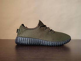 ЗНИЖКА! 41р (26 см) Літні кросівки Yeezy Boost KHAKI перфорація чоловічі із буст, фото 2