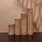 Коричневі свічки з пальмового воску