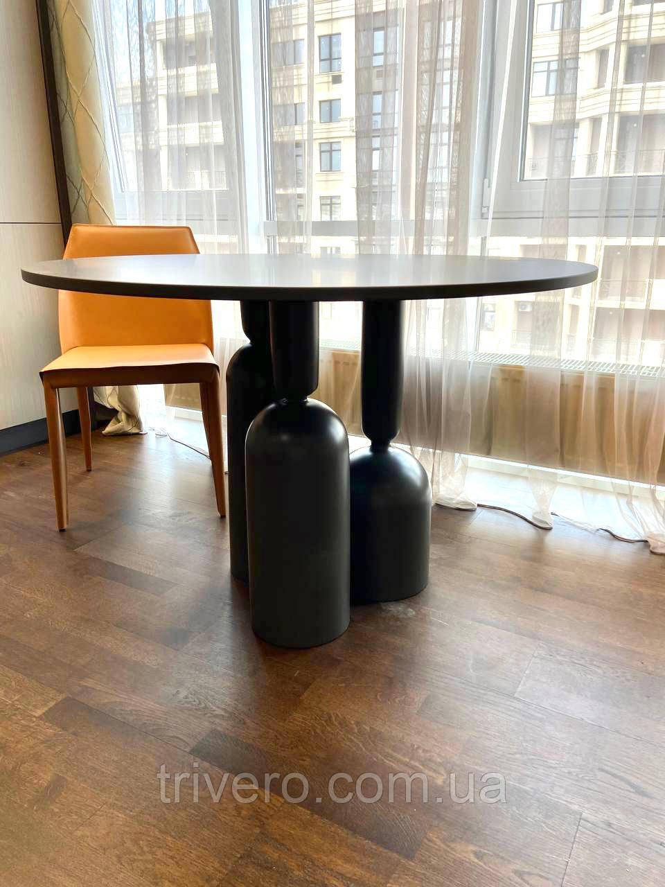 Круглий стіл з дерева, фото 1