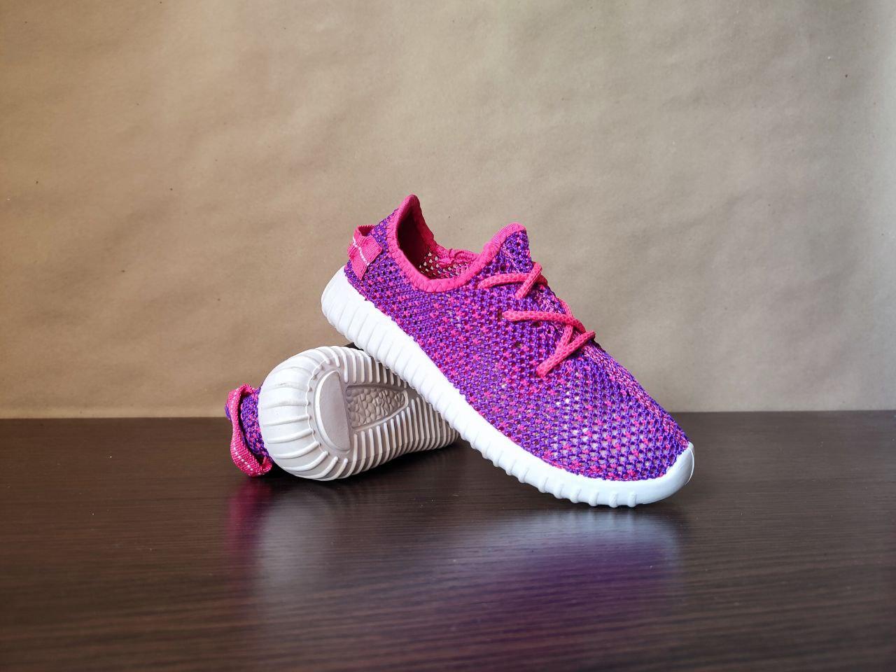36р ЗНИЖКА! Літні кросівки Yeezy Boost PURPLE крупна сітка чоловічі із буст