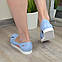 Балетки жіночі блакитні жіночі літні, фото 4