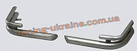 Защита заднего бампера уголки двойные (крашенные) D60-42 на Chevrolet Niva 2002-2010