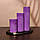 Фіолетові свічки з пальмового воску, фото 3