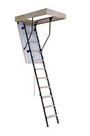 Лестница чердачная OMAN Stallux Termo 130х70 комбинированная металл дерево трехсекционная Н280