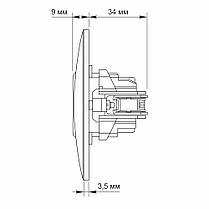 Розетка Videx Binera біла 1а без заземлення VF-BNSK1-W, фото 3