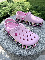 Жіночі літні тапочки крокси | Жіночі літні крокси в розовому кольорі