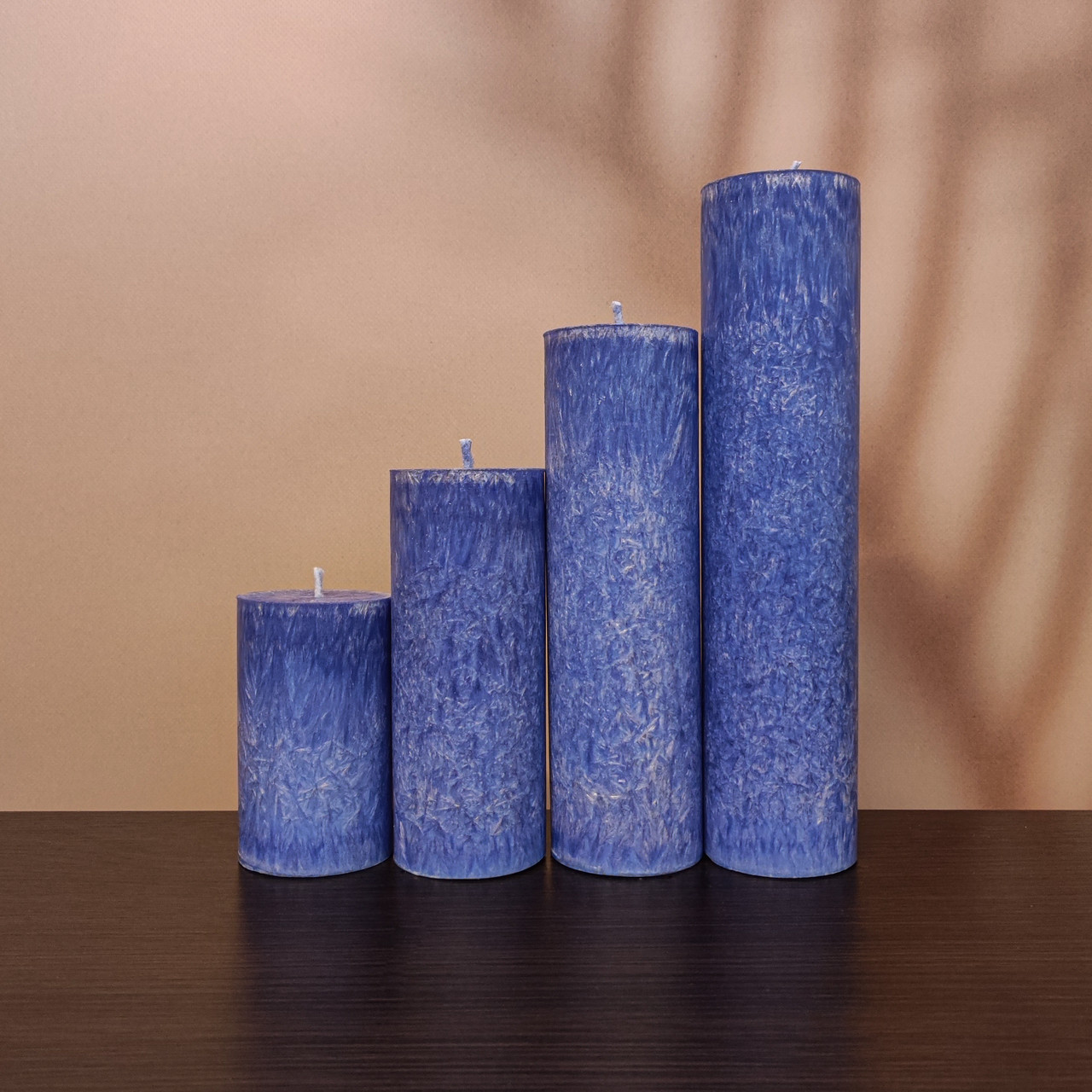 Сині свічки з пальмового воску, фото 1