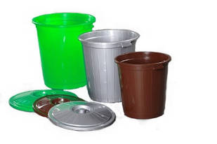 Бак для сміття Горизонт 45лт(48х43,5см) зелений